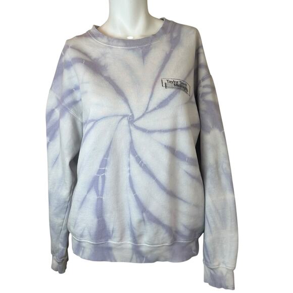 Taylor Swift Midnights Lavender Haze Swirl Tie Dye Crewneck Sweatshirt sz M - Picture 1 of 9